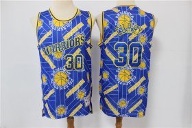 Wholesale Cheap Men\'s Golden State Warriors #30 Stephen Curry Blue Tear Up Pack Mitchell & Ness Swingman Jeresy