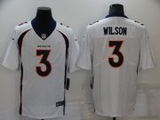 Wholesale Cheap Men's Denver Broncos #3 Russell Wilson White Vapor Untouchable Limited Stitched Jersey