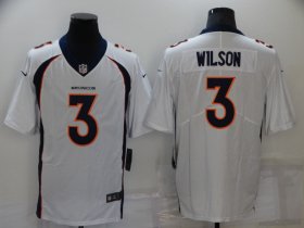 Wholesale Cheap Men\'s Denver Broncos #3 Russell Wilson White Vapor Untouchable Limited Stitched Jersey