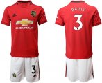 Wholesale Cheap Manchester United #3 Bailly Red Home Soccer Club Jersey
