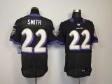 Wholesale Cheap Nike Ravens #22 Jimmy Smith Black Alternate Men's Stitched NFL Elite Jersey