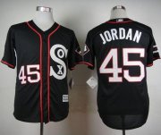 Wholesale Cheap White Sox #45 Michael Jordan Black New Cool Base Stitched MLB Jersey