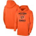 Wholesale Cheap Cincinnati Bengals Nike Sideline Local Performance Pullover Hoodie Orange