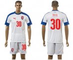 Wholesale Cheap Czech #30 Tecl Away Soccer Country Jersey