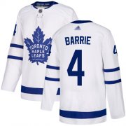 Wholesale Cheap Adidas Maple Leafs #4 Tyson Barrie White Road Authentic Stitched NHL Jersey