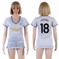 Wholesale Cheap Women's Manchester United #18 Young Sec Away Soccer Club Jersey