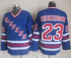 Wholesale Cheap Rangers #23 Jeff Beukeboom Blue CCM Heroes Of Hockey Alumni Stitched NHL Jersey