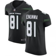 Wholesale Cheap Nike Jets #81 Quincy Enunwa Black Alternate Men's Stitched NFL Vapor Untouchable Elite Jersey