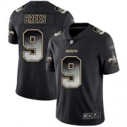 Wholesale Cheap Nike Saints #9 Drew Brees Black Men's Stitched NFL Vapor Untouchable Limited Smoke Fashion Jersey
