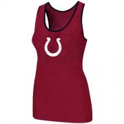 Wholesale Cheap Women's Nike Indianapolis Colts Big Logo Tri-Blend Racerback Stretch Tank Top Red
