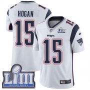 Wholesale Cheap Nike Patriots #15 Chris Hogan White Super Bowl LIII Bound Men's Stitched NFL Vapor Untouchable Limited Jersey