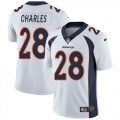 Wholesale Cheap Nike Broncos #28 Jamaal Charles White Men's Stitched NFL Vapor Untouchable Limited Jersey