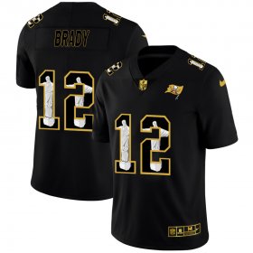 Wholesale Cheap Tampa Bay Buccaneers #12 Tom Brady Men\'s Nike Carbon Black Vapor Cristo Redentor Limited NFL Jersey