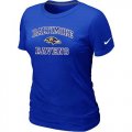 Wholesale Cheap Women's Nike Baltimore Ravens Heart & Soul NFL T-Shirt Blue