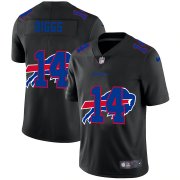 Wholesale Cheap Buffalo Bills #14 Stefon Diggs Men's Nike Team Logo Dual Overlap Limited NFL Jersey Black