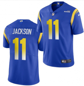 Wholesale Cheap Men\'s Los Angeles Rams #11 DeSean Jackson 2020 Blue Vapor Untouchable Limited Stitched Jersey