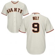 Wholesale Cheap Giants #9 Brandon Belt Cream Stitched Youth MLB Jersey