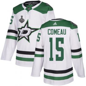 Wholesale Cheap Adidas Stars #15 Blake Comeau White Road Authentic 2020 Stanley Cup Final Stitched NHL Jersey