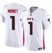 Cheap Men's Atlanta Falcons #1 Darnell Mooney White 2024 F.U.S.E. Vapor Untouchable Limited Football Stitched Jersey