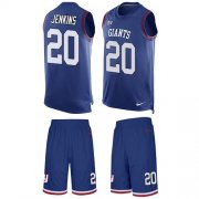 Wholesale Cheap Nike Giants #20 Janoris Jenkins Royal Blue Team Color Men's Stitched NFL Limited Tank Top Suit Jersey
