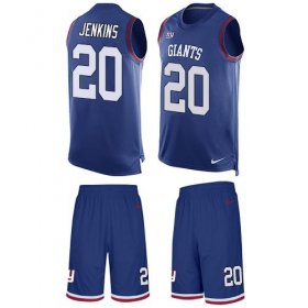 Wholesale Cheap Nike Giants #20 Janoris Jenkins Royal Blue Team Color Men\'s Stitched NFL Limited Tank Top Suit Jersey