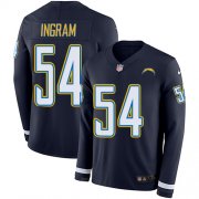 Wholesale Cheap Nike Chargers #54 Melvin Ingram Navy Blue Team Color Men's Stitched NFL Limited Therma Long Sleeve Jersey