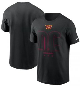 Wholesale Cheap Men\'s Washington Commanders Nike Black Local T Shirt