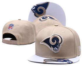 Wholesale Cheap Rams Team Logo Cream Adjustable Hat TX