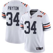 Wholesale Cheap Nike Bears #34 Walter Payton White Alternate Men's Stitched NFL Vapor Untouchable Limited 100th Season Jersey