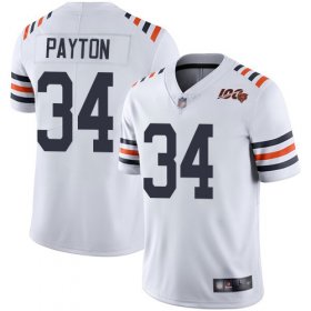 Wholesale Cheap Nike Bears #34 Walter Payton White Alternate Men\'s Stitched NFL Vapor Untouchable Limited 100th Season Jersey