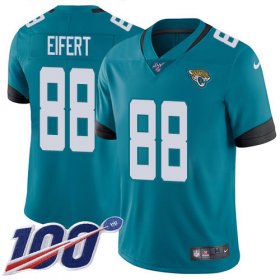 Wholesale Cheap Nike Jaguars #88 Tyler Eifert Teal Green Alternate Men\'s Stitched NFL 100th Season Vapor Untouchable Limited Jersey