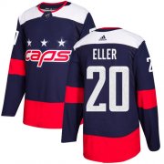 Wholesale Cheap Adidas Capitals #20 Lars Eller Navy Authentic 2018 Stadium Series Stitched NHL Jersey