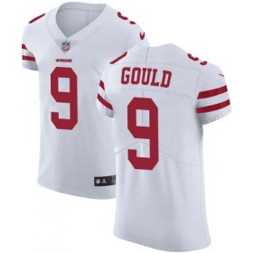 Wholesale Cheap Nike 49ers #9 Robbie Gould White Men\'s Stitched NFL Vapor Untouchable Elite Jersey