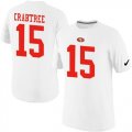 Wholesale Cheap Nike San Francisco 49ers #15 Michael Crabtree Pride Name & Number NFL T-Shirt White