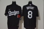 Wholesale Cheap Los Angeles Dodgers #8 Kobe Bryant Men's Nike Black Cool Base MLB Jersey