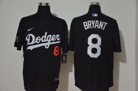 Wholesale Cheap Los Angeles Dodgers #8 Kobe Bryant Men\'s Nike Black Cool Base MLB Jersey