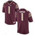 Wholesale Cheap Men's Florida State Seminoles #1 Jarmon Fortson Red Stitched College Football 2016 Nike NCAA Jersey
