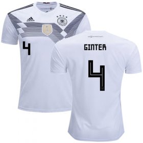 Wholesale Cheap Germany #4 Ginter White Home Soccer Country Jersey