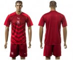 Wholesale Cheap Czech Blank Red Home Soccer Country Jersey