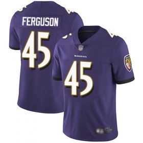Wholesale Cheap Nike Ravens #45 Jaylon Ferguson Purple Team Color Men\'s Stitched NFL Vapor Untouchable Limited Jersey
