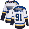 Wholesale Cheap Adidas Blues #91 Vladimir Tarasenko White Road Authentic Stitched Youth NHL Jersey