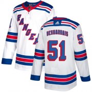 Wholesale Cheap Adidas Rangers #51 David Desharnais White Away Authentic Stitched NHL Jersey