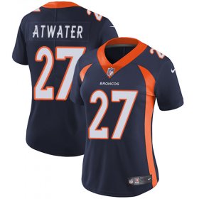 Wholesale Cheap Nike Broncos #27 Steve Atwater Blue Alternate Women\'s Stitched NFL Vapor Untouchable Limited Jersey