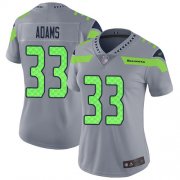 Wholesale Cheap Nike Seahawks #33 Jamal Adams Gray Women's Stitched NFL Limited Inverted Legend Jersey