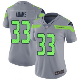Wholesale Cheap Nike Seahawks #33 Jamal Adams Gray Women\'s Stitched NFL Limited Inverted Legend Jersey