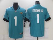 Wholesale Cheap Men's Jacksonville Jaguars #1 Travis Etienne Jr Blue 2021 Vapor Untouchable Stitched NFL Nike Limited Jersey