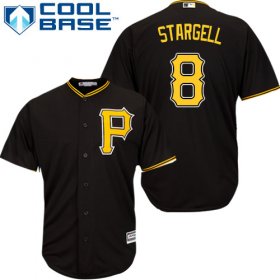 Wholesale Cheap Pirates #8 Willie Stargell Black Cool Base Stitched Youth MLB Jersey