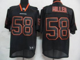 Wholesale Cheap Broncos #58 Von Miller Lights Out Black Stitched NFL Jersey