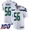 Wholesale Cheap Nike Seahawks #56 Jordyn Brooks White Youth Stitched NFL 100th Season Vapor Untouchable Limited Jersey