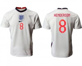 Wholesale Cheap Men 2021 Europe England home AAA version 8 white soccer jerseys